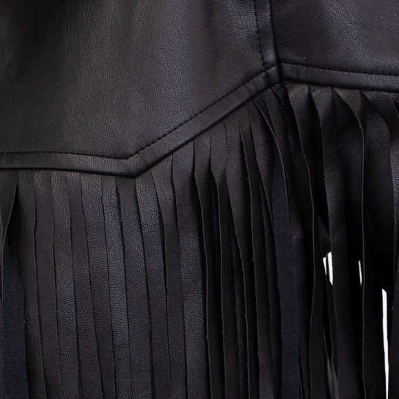 *JUST IN* Tailgate Faux Leather Black Jacket - Picture 6 of 6